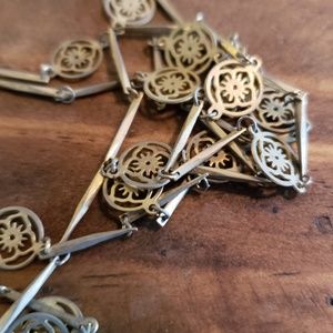 Vintage gold filigree necklace and bracelet